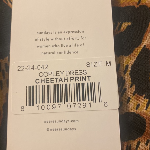 Sundays Women size Medium Wild Animal (leopard)Patterned Dress - Picture 13 of 16